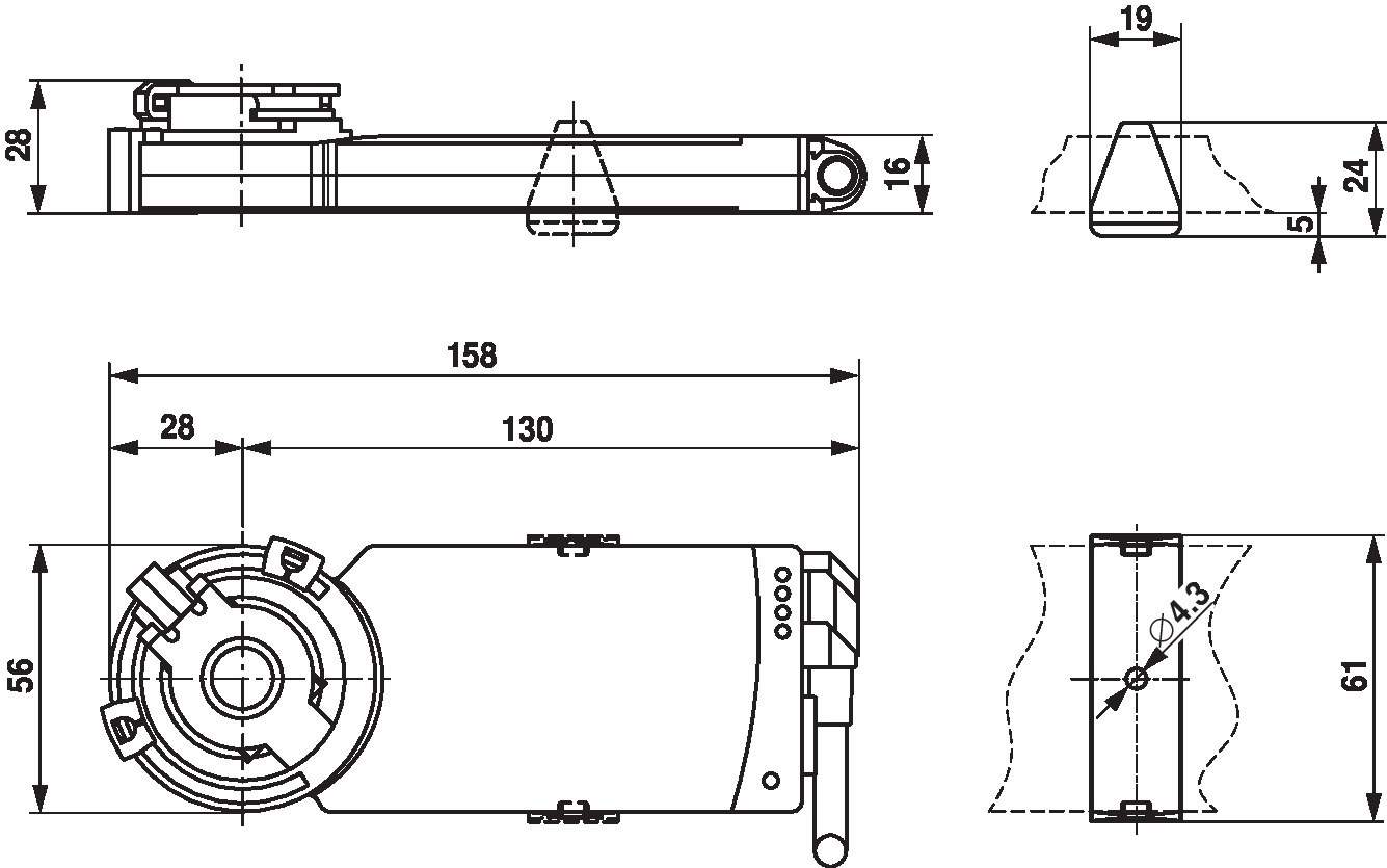 Электропривод Belimo CM24G-L (2 Н·м)