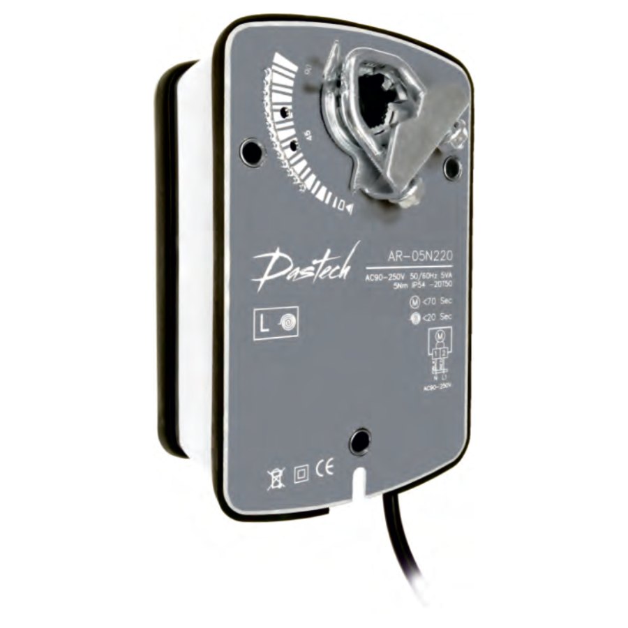 Электропривод Dastech AR-05N220 5 Н·м, 230 В, с возвратной пружиной