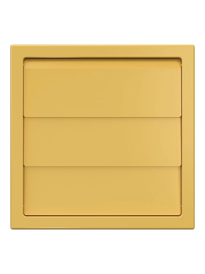Выход стенной КФ фланец D100 жалюзи 150x150 ASA бежевый ERA