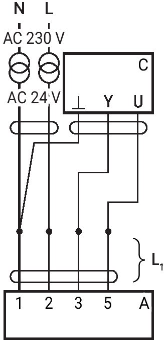 NMQ24A-SR — Схема подключения
